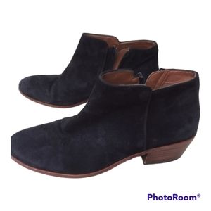 Sam Edelman Black Suede Ankle Booties